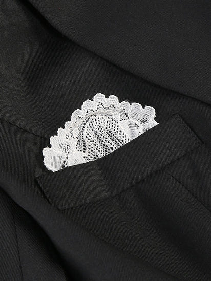 Eleganter Body Blazer mit Spitzen-Details