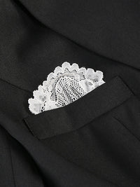 Eleganter Body Blazer mit Spitzen-Details